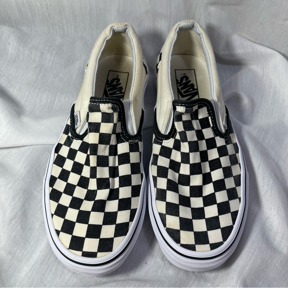 Vans Classic Slip On Black and White Checkered Women's 8.5 Men's 7